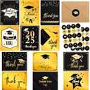 Fancy Land 2025 Gold Foil Graduation Thank You Cards with Envelopes 24 Pack Graduation Thank You Notes Congrats Grads Teachers Friends Family Appreciation (Red)