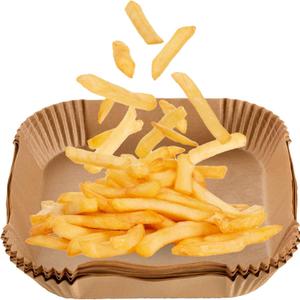 125 Pcs 7.9 Inch Square Air Fryer Liners Disposable for Home Bakers - Thickened Silicone Oil Paper - Withstands up to 450F Heat - for Air Fryer 5 to 8 Qt