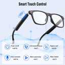 AI Smart Glasses for Men & Women with ChatGPT, Bluetooth Glasses with 165 Languages Translation, Color-Change Lens, Meeting Analysis, Music Playback, Hands-Free Calls, UV & Blue Light Protection