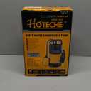 Hoteche Submersible Sump Pump 1/2 HP Portable Utility Thermoplastic Water Pump 2000GPH Heavy Duty High Flow Pump for Basement, Flooding, and Pool Draining
