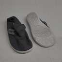 XIHALOOK House Shoes for Women Wide Diabetic Shoes with Adjustable Strap for Swollen Feet Outdoor Indoor Slippers Dark Grey, 9 Wide