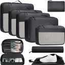 BAGAIL 9 Set Packing Cubes Luggage Packing Organizer for Travel, Suitcase Packing Bags for Travel Accessories