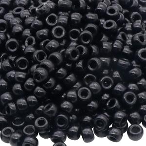 1000Pcs Pony Beads Bracelet 9mm Black Plastic Barrel Pony Beads for Necklace,Hair Beads for Braids,Key Chain,Jewelry Making (Black)
