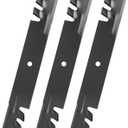 106-0626 Mower Blades Fit 52 Inch Toro TimeCutter, 27-0990 Toothed Mulching Blade Compatible with Toro Z Master Groundsmaster, Replace for 108-1127, 56-2390, 92-7961, 44-5480, Pack of 3 