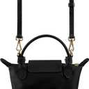 SOPROM Crossbody Strap for Longchamp Pouch with Handle Mini Bag Adjustable Conversion Replacement Kit for Long Champ (Black)