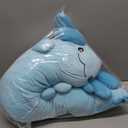 MaoGoLan Giant Axolotl Plush Body Pillow, Big Axolotl Stuffed Animal, XL Salamander Plush Pillow Toy for Kids, Glow in The Dark Salamander Plushies, Birthday Easter Gift, Baby Shower Decor, Blue