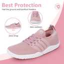 Hike Barefoot Shoes Wide Toe Box Shoes for Women Men Footwear, Minimalist Zero Drop Non-Slip Walking Sneakers, Lightweight Comfortable Casual Shoe Training Running Gym Fashion Sneakers (10.5 Women/9.5 Men, A1-pink)