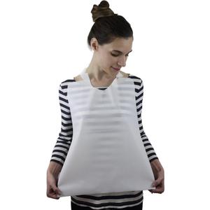 100 Pack Disposable Plastic Adult Bibs