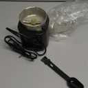 Hermolante Herb Grinder Spice Grinder, 200 w Herb Grinder with Stainless Steel Blade and Cleaning Brush, Compact Size Electric Grinder for Herbs and Spices -5.11in (Black)