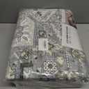 PURRUGS Vintage Farmhouse Boho Area Rug 5x7 ft, Non-Slip Machine Washable Rug, Accent Oriental Rug for Living Room, Dining Room, Bedroom, Entryway and Kitchen, Periwinkle Gray/Soft Ivory