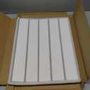 Foldable Stone Bath Mat 60x39cm | Quick-Dry Diatomaceous Earth Bath Rug with PVC Anti-Slip Base | Bathroom, Kitchen, Pet-Friendly Water Absorbent Mat (White)