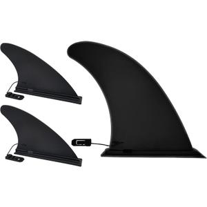 Paddle Board Fins Replacement Set of 3 (1P 9" & 2P 5"), Choose from Three Options, Nylon Fiberglass Reinforced Detachable Quick Release Paddleboard Fin for Most ISUP, Inflatable Paddleboard