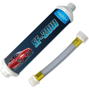 WaterSentinel SF-20W Spotless Car Wash Inline Deionized Water Garden Hose Water Filter & Extension Adapter for RV, Boat, Marine, Motorcycle, Home, Windows, Spot Free Wash, Solar Panels