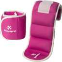 Ankle Weights, Wrist & Leg Weights for Women Men Weighted Wristbands & Foot Weight | Comfortable Fixed Weight Set ( 4 lbs Pair), Soft Breathable Fabric, Ideal for Walking, Workout (Pink)
