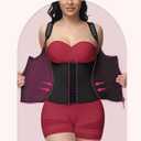 SHAPSHE Waist Trainer for Women, Tummy Control Sports Girdle, Workout Body Shaper with Adjustable Shoulder Strap