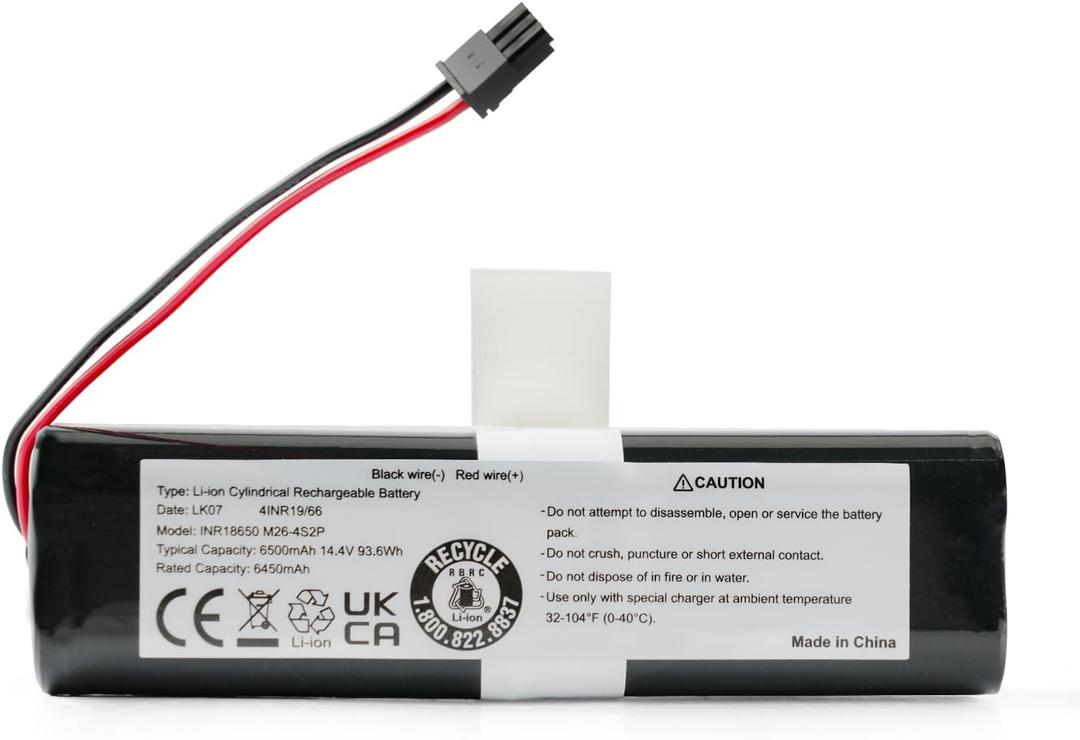 Replacement Battery for Eufy RoboVac X8, X8 Pro Series RoboVac X8 T226X,RoboVac X8 Hybrid White,RoboVac X8 Pro SES Self-Empty Station Robot Vacuum Cleaner Part Number: PA61 14.4V 6500mAh 93.6Wh