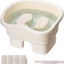 Sitz Bath Tub for Hemorrhoids,Sits Bath Kit for Women & Men,Wider Seat,Deeper Bowl,Adjustable Height,Anti Slip with Drain Tube