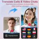 Ai Translation Earbuds Real Time,164 Languages Translator Earbuds with 6 Translation Modes/No Subscription,Audio and Video Calls Translator Headphones,Audifonos Traductores Ingls Espaol, Rose Pink