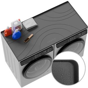 53.5"x26.8" Washer and Dryer Covers for the Top - 1PC Non-slip Silicone Washer Dryer Top Protector Mat - Waterproof Dryer Covers for the Top - Washer Dryer Countertop for Laundry & Kitchen