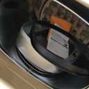 Ninestars DZT-50-49 Automatic Touchless Motion Sensor Oval Trash Can with Black Top, 13 gallon/50 L, Stainless Steel