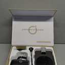 Coffee Mug Warmer Set, 1F Precision Temperature Control Smart Heated Mug for Desk, Electric Coffee Warmer with Auto Shut Off & Real-Time Temp Display, Gifts for Men Women, 15oz Ceramic Mug, Black (Dark Grey)