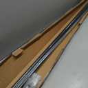 Ivilon Drapery Window Curtain Rod - End Cap Style Design 1 Inch Pole. 72 to 144 Inch Color Black