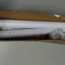 Closet Rod 17-39 Inches, Adjustable Heavy Duty Metal White Closet Rods for Hanging Clothes 1.3 Inches Diameter for Wardrobes Laundry