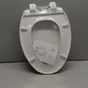 Elongated Toilet Seat, Soft-Slow Close, Oval(Oblong) Toilet Seat For Elongated Toilets, Quiet-Close Lid And Seat, Easy To Install And Clean, Never Loosen, White(18.5")