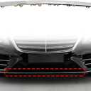 NLQR Front Mid Bumper Trim Lip Bezel 2228857600 Compatible with Mercedes-Benz S450 S560 S560e 2018-2020 Replace 222-885-76-00 A2228857600 Front Lower Bumper Chrome Molding Trim