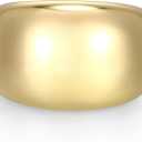 Amazon Essentials (Demi's Pick) Women's Dome Band Ring, Gold Plated