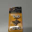 Prime-Line N 6847 Pocket Door Roller Assembly, 3/4 In., Flat, Plastic Wheels on Steel Bracket (2 Pack) (Mill)