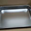 Low Entry Stainless Steel Cat Litter Box for Senior Cats, Large Metal Kitten Shallow Litter Box, Easy Access Kitty Litter Tray-19.68'' Lx 13.78'' W x 2.76'' H