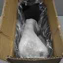 Bathroom Trash Can with Lid 3.1 Gallon Narrow Trash Can Small Plastic Trash Bin 12 Liter Rectangular Plastic Garbage Can with Press Type Lid for Bedroom Bathroom (Blackwhite)