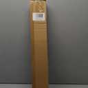 Decopolitan 5/8" Cap Curtain Rod Set, 28 to 48 Inches, Black