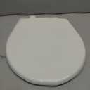 Bemis 730SLEC Slow Close Toilet Seat, Easy Clean Hinges and Durable Plastic Seat, Made in USA, Round, White