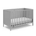 Graco Theo 3-in-1 Convertible Baby Crib - GREENGUARD Gold Certified, Converts to Toddler Bed & Daybed, Fits Standard Full-Size Baby Crib Mattress, 4 Adjustable Mattress Heights (Pebble Gray), 
Product Dimensions	53.27"L x 33.47"W x 28.9"H