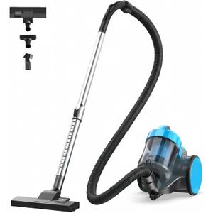 NEWBULIG Canister Vacuum Cleaners for Home, Bagless Vacuum Cleaner, Blue