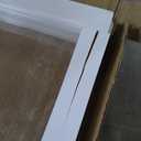 7 ft. Tall Clear Plastic Partition White 3 Panel