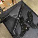 HDBUBALUS Motorcycle Detachable Rear Passenger Backrest Sissy Bar Rear Backrest Cushion Fit for Harley Touring Road King Road Glide Street Glide 1997-2008 Black