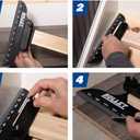 MARSHALLTOWN Stair Tread Jig, Built-in Ruler, Template and Measuring Tool, STT