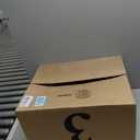 Large Cat Litter Box with High Sides, Open Top for Easy Access, Includes Scoop with Storage, 19" x 15" x 11.75", Grey/Beige