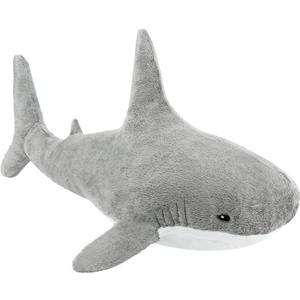 MUPI Shark Stuffed Animal Plush 17" Cute Shark Toy Plush Pillows Soft Cotton Sharks Plushies Ocean Sea Animal Doll Gifts for Boys Girls Kids AdultsGrey