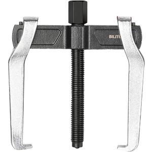 BILITOOLS 4" 2 Jaw Gear Puller, Small Bearing & Pulley Removal Tool, Internal External Reversible for Flywheel, Gears & Pulleys