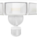 UME 1 Pack 5500LM LED Security Lights Motion Sensor Light Outdoor, 49W, 5000K Daylight, IP65 Waterproof, Dusk to Dawn, 3 Head Motion Detected Flood Light for Garage, Yard, Porch (White)