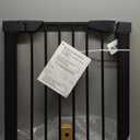 Fairy Baby 22.8"-25.5" Narrow Baby Gate for Stair, Pressure Mounted Auto-Close Pet Gate for Small Walk Thru and Doorways, Safety Child Gate No Drilling, No Extensions, Black
