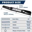 942-05056A 2-in-1 Cutting Lawn Mower Blade for Cub Cadet RZT-L54 XT1 XT2 54 inch Deck, Replaces for Craftsman MTD Ryobi Troy-Bilt 742-05056A, 942-05056, 742-05056, 3 PK