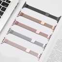 CTYBB for Apple Watch Band Series Ultra SE 8 7 6 5 4 3 2 1 38mm 40mm 41mm 42mm 44mm 45mm 49mm, Stainless Steel Slim & Thin Mesh Magnetic Clasp Strap Women and Girl Replacement Band for iWatch