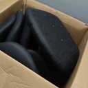 COLAMY Bar Stools Set of 4, Modern Swivel Bar Chairs, Adjustable Faux Leather Upholstered Barstools Counter Height with High Backrest for Bar, Kitchen Island, Dining Room, Black