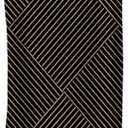 Black and Gold Beach Towel, Minimalist Abstract Sand Beach Towels Gifts for Women, Bohemian Mid Century Modern Quick Dry Bath Pool Towels for Bathroom Pool Camp, Boho Bathroom Decor, 30x60 in