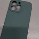  Designed for iPhone 15 Pro Case, Silicone Upgraded [Camera Protection] Phone Case with [2 Screen Protectors], Soft Anti-Scratch Microfiber Lining Inside, 6.1 inch, Midnight Green